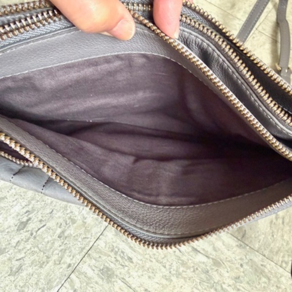 Marc by MARC JACOBS Light Grey Leather + Suede Shoulder/Crossbody Handbag - Picture 10 of 15